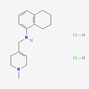 molecular formula C17H26Cl2N2 B5125384 N-[(1-methyl-1,2,3,6-tetrahydro-4-pyridinyl)methyl]-5,6,7,8-tetrahydro-1-naphthalenamine dihydrochloride 