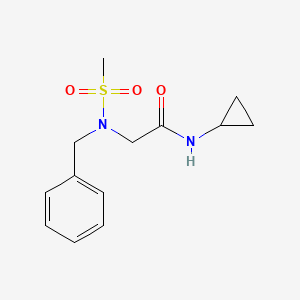 molecular formula C13H18N2O3S B5125392 N~2~-benzyl-N~1~-cyclopropyl-N~2~-(methylsulfonyl)glycinamide 