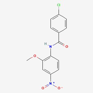 molecular formula C14H11ClN2O4 B5125410 4-chloro-N-(2-methoxy-4-nitrophenyl)benzamide 