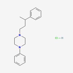 molecular formula C20H27ClN2 B5125419 1-phenyl-4-(3-phenylbutyl)piperazine hydrochloride 