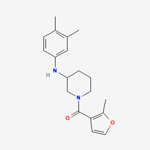 molecular formula C19H24N2O2 B5125448 N-(3,4-dimethylphenyl)-1-(2-methyl-3-furoyl)-3-piperidinamine 