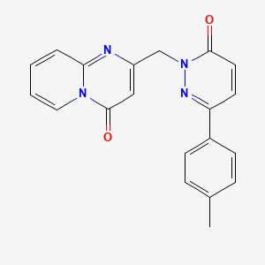 molecular formula C20H16N4O2 B5125460 2-{[3-(4-methylphenyl)-6-oxo-1(6H)-pyridazinyl]methyl}-4H-pyrido[1,2-a]pyrimidin-4-one 