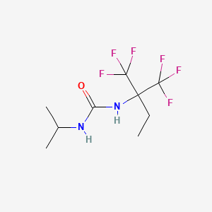 molecular formula C9H14F6N2O B5125497 N-[1,1-bis(trifluoromethyl)propyl]-N'-isopropylurea 