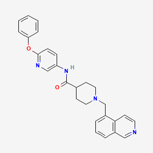 1-(5-isoquinolinylmethyl)-N-(6-phenoxy-3-pyridinyl)-4-piperidinecarboxamide