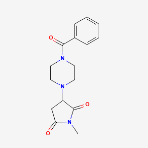 3-(4-benzoyl-1-piperazinyl)-1-methyl-2,5-pyrrolidinedione