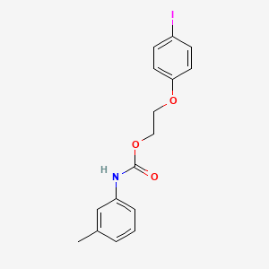 molecular formula C16H16INO3 B5125558 2-(4-iodophenoxy)ethyl (3-methylphenyl)carbamate 
