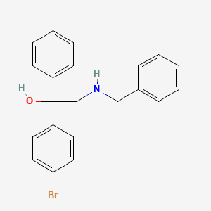 molecular formula C21H20BrNO B5125569 2-(benzylamino)-1-(4-bromophenyl)-1-phenylethanol 
