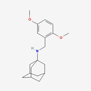 molecular formula C19H27NO2 B5125581 1-adamantyl(2,5-dimethoxybenzyl)amine 