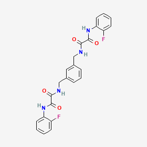 molecular formula C24H20F2N4O4 B5125603 N~1~,N~1~'-[1,3-phenylenebis(methylene)]bis[N~1~-(2-fluorophenyl)ethanediamide] 