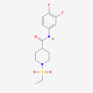 N-(3,4-difluorophenyl)-1-(ethylsulfonyl)-4-piperidinecarboxamide