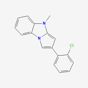 molecular formula C17H13ClN2 B5125623 2-(2-chlorophenyl)-4-methyl-4H-pyrrolo[1,2-a]benzimidazole 