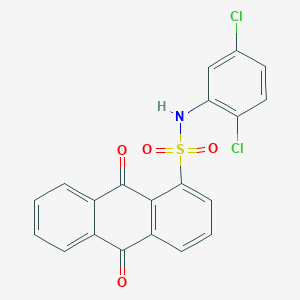 molecular formula C20H11Cl2NO4S B5125637 N-(2,5-dichlorophenyl)-9,10-dioxo-9,10-dihydro-1-anthracenesulfonamide 
