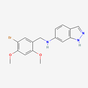 N-(5-bromo-2,4-dimethoxybenzyl)-1H-indazol-6-amine