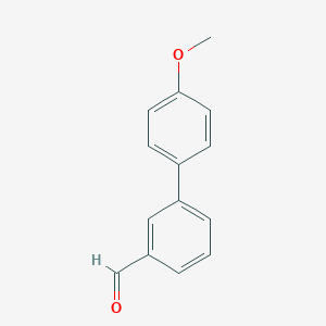 molecular formula C14H12O2 B051257 4'-甲氧基-[1,1'-联苯]-3-甲醛 CAS No. 118350-17-7