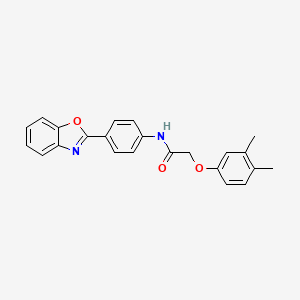 molecular formula C23H20N2O3 B5125716 N-[4-(1,3-benzoxazol-2-yl)phenyl]-2-(3,4-dimethylphenoxy)acetamide 