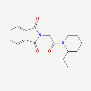 molecular formula C17H20N2O3 B5125744 2-[2-(2-ethyl-1-piperidinyl)-2-oxoethyl]-1H-isoindole-1,3(2H)-dione 