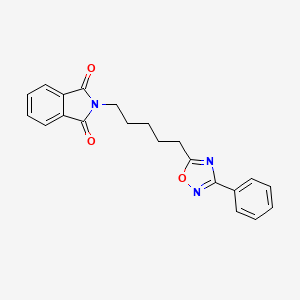 2-[5-(3-phenyl-1,2,4-oxadiazol-5-yl)pentyl]-1H-isoindole-1,3(2H)-dione