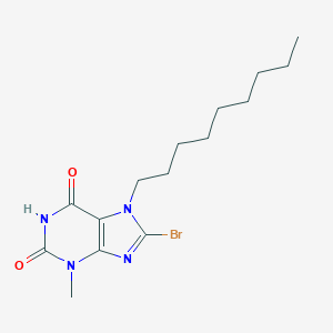 molecular formula C15H23BrN4O2 B512580 8-Bromo-3-methyl-7-nonyl-3,7-dihydro-1H-purine-2,6-dione CAS No. 106939-14-4
