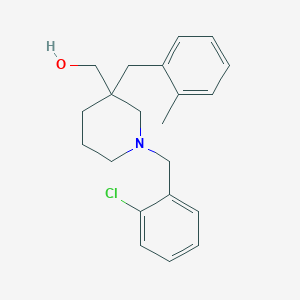 molecular formula C21H26ClNO B5125833 [1-(2-chlorobenzyl)-3-(2-methylbenzyl)-3-piperidinyl]methanol 