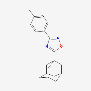 molecular formula C19H22N2O B5125886 5-(1-adamantyl)-3-(4-methylphenyl)-1,2,4-oxadiazole 
