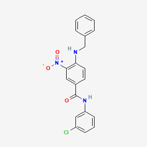 molecular formula C20H16ClN3O3 B5125901 4-(benzylamino)-N-(3-chlorophenyl)-3-nitrobenzamide 