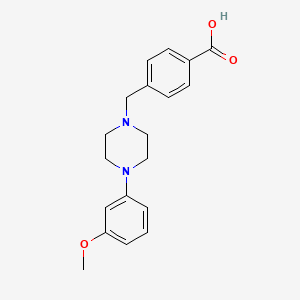 molecular formula C19H22N2O3 B5125933 4-{[4-(3-methoxyphenyl)-1-piperazinyl]methyl}benzoic acid 