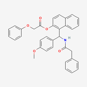 1-{(4-methoxyphenyl)[(phenylacetyl)amino]methyl}-2-naphthyl phenoxyacetate