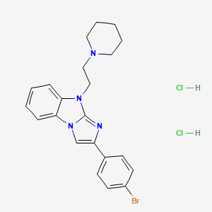 2-(4-bromophenyl)-9-[2-(1-piperidinyl)ethyl]-9H-imidazo[1,2-a]benzimidazole dihydrochloride