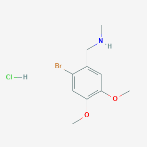 molecular formula C10H15BrClNO2 B5126097 (2-bromo-4,5-dimethoxybenzyl)methylamine hydrochloride 