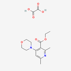 ethyl 2,6-dimethyl-4-(4-morpholinyl)nicotinate oxalate
