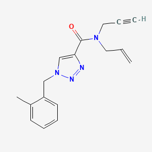 molecular formula C17H18N4O B5126117 N-allyl-1-(2-methylbenzyl)-N-2-propyn-1-yl-1H-1,2,3-triazole-4-carboxamide 