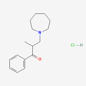 molecular formula C16H24ClNO B5126131 3-(1-azepanyl)-2-methyl-1-phenyl-1-propanone hydrochloride 