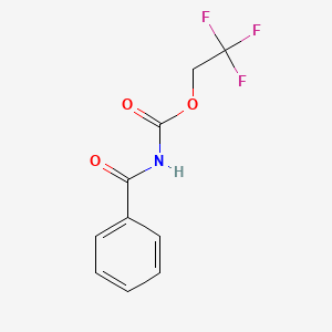 molecular formula C10H8F3NO3 B5126216 2,2,2-trifluoroethyl benzoylcarbamate 