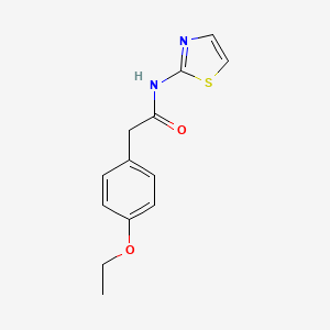 molecular formula C13H14N2O2S B5126224 2-(4-ethoxyphenyl)-N-1,3-thiazol-2-ylacetamide 