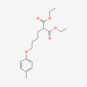 molecular formula C18H26O5 B5126235 diethyl [4-(4-methylphenoxy)butyl]malonate 