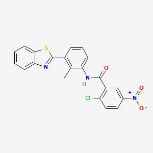 N-[3-(1,3-benzothiazol-2-yl)-2-methylphenyl]-2-chloro-5-nitrobenzamide