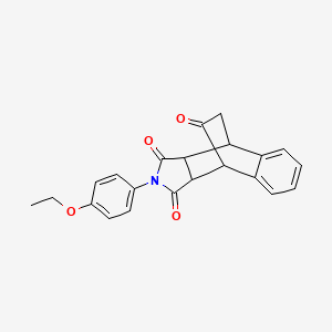 molecular formula C22H19NO4 B5126314 11-(4-ethoxyphenyl)-11-azatetracyclo[6.5.2.0~2,7~.0~9,13~]pentadeca-2,4,6-triene-10,12,14-trione 