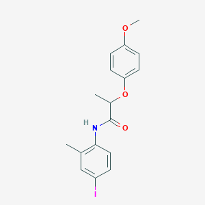 molecular formula C17H18INO3 B5126339 N-(4-iodo-2-methylphenyl)-2-(4-methoxyphenoxy)propanamide 