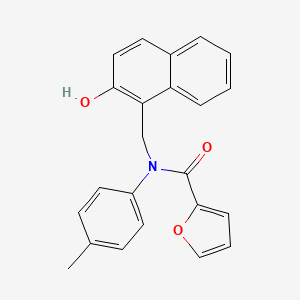 molecular formula C23H19NO3 B5126361 N-[(2-hydroxy-1-naphthyl)methyl]-N-(4-methylphenyl)-2-furamide 