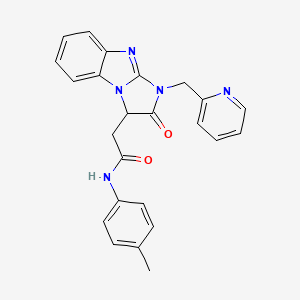 N-(4-methylphenyl)-2-[2-oxo-1-(2-pyridinylmethyl)-2,3-dihydro-1H-imidazo[1,2-a]benzimidazol-3-yl]acetamide