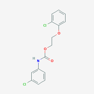 molecular formula C15H13Cl2NO3 B5126377 2-(2-chlorophenoxy)ethyl (3-chlorophenyl)carbamate 