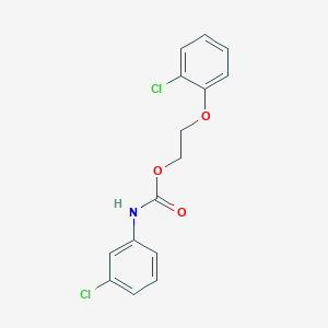 molecular formula C15H13Cl2NO3 B5126377 2-(2-chlorophenoxy)ethyl N-(3-chlorophenyl)carbamate 