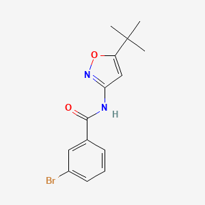 molecular formula C14H15BrN2O2 B5126394 3-bromo-N-(5-tert-butyl-3-isoxazolyl)benzamide 