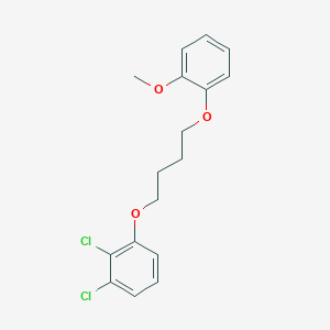 molecular formula C17H18Cl2O3 B5126440 1,2-dichloro-3-[4-(2-methoxyphenoxy)butoxy]benzene 