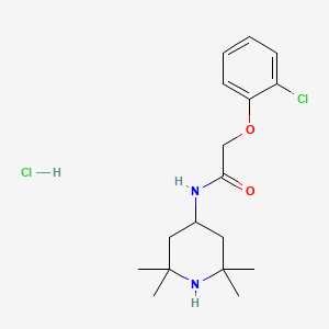 2-(2-chlorophenoxy)-N-(2,2,6,6-tetramethyl-4-piperidinyl)acetamide hydrochloride