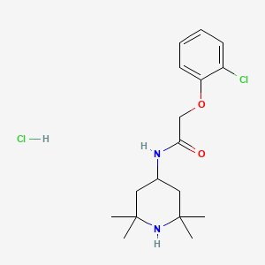 molecular formula C17H26Cl2N2O2 B5126484 2-(2-chlorophenoxy)-N-(2,2,6,6-tetramethyl-4-piperidinyl)acetamide hydrochloride 