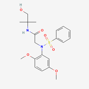 N~2~-(2,5-dimethoxyphenyl)-N~1~-(2-hydroxy-1,1-dimethylethyl)-N~2~-(phenylsulfonyl)glycinamide