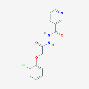 molecular formula C14H12ClN3O3 B5126591 N'-[2-(2-chlorophenoxy)acetyl]nicotinohydrazide 