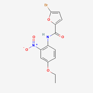 molecular formula C13H11BrN2O5 B5126624 5-bromo-N-(4-ethoxy-2-nitrophenyl)-2-furamide 