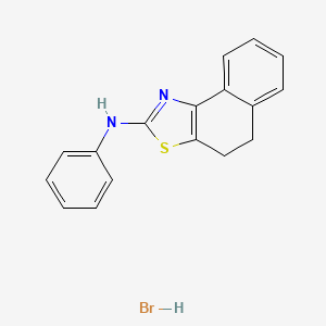 molecular formula C17H15BrN2S B5126700 N-phenyl-4,5-dihydronaphtho[1,2-d][1,3]thiazol-2-amine hydrobromide 